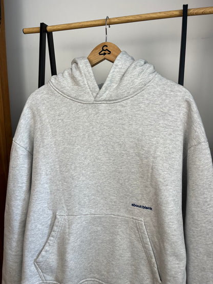 About:Blank Grey Hoodie - Medium
