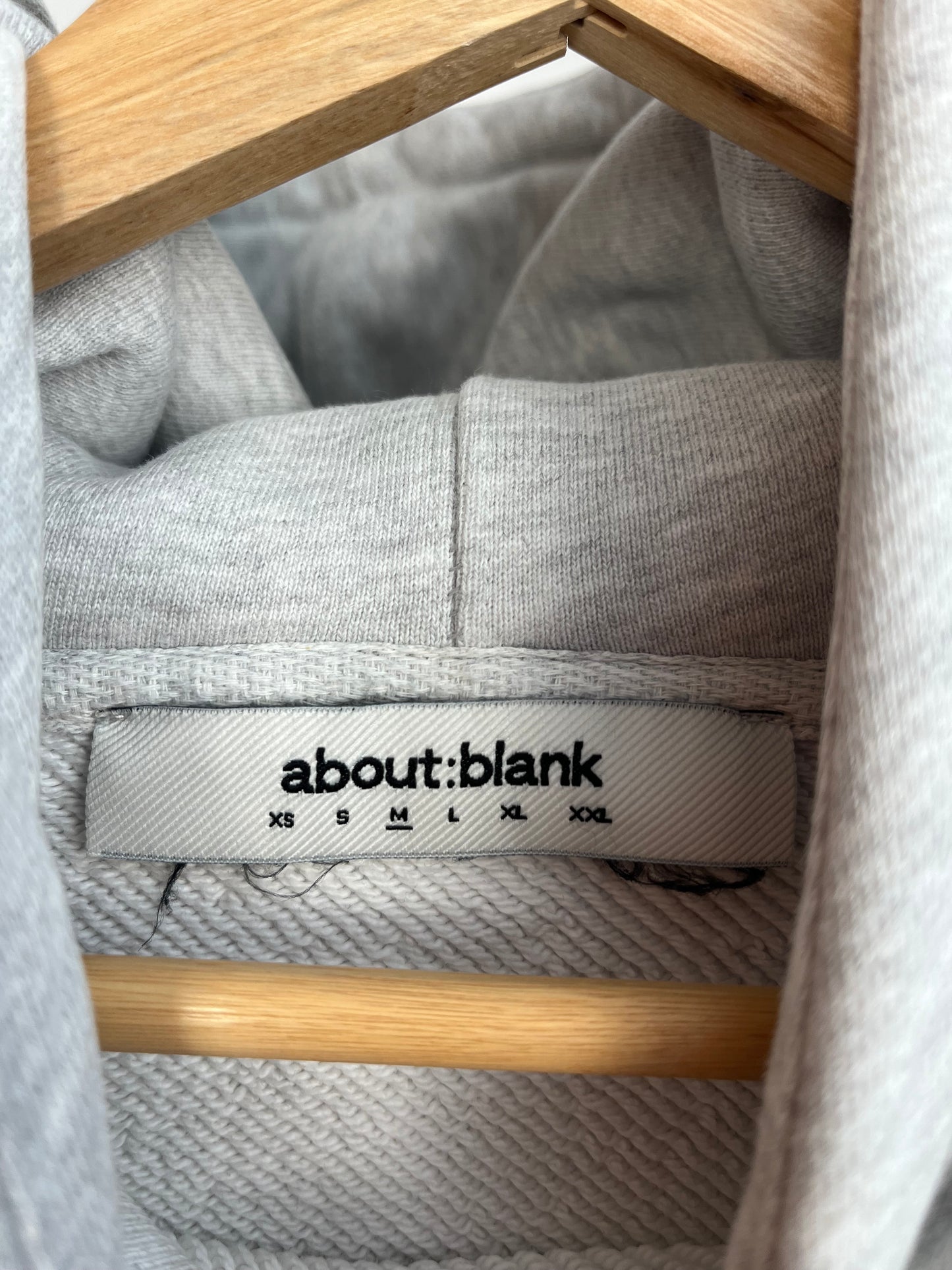 About:Blank Grey Hoodie - Medium