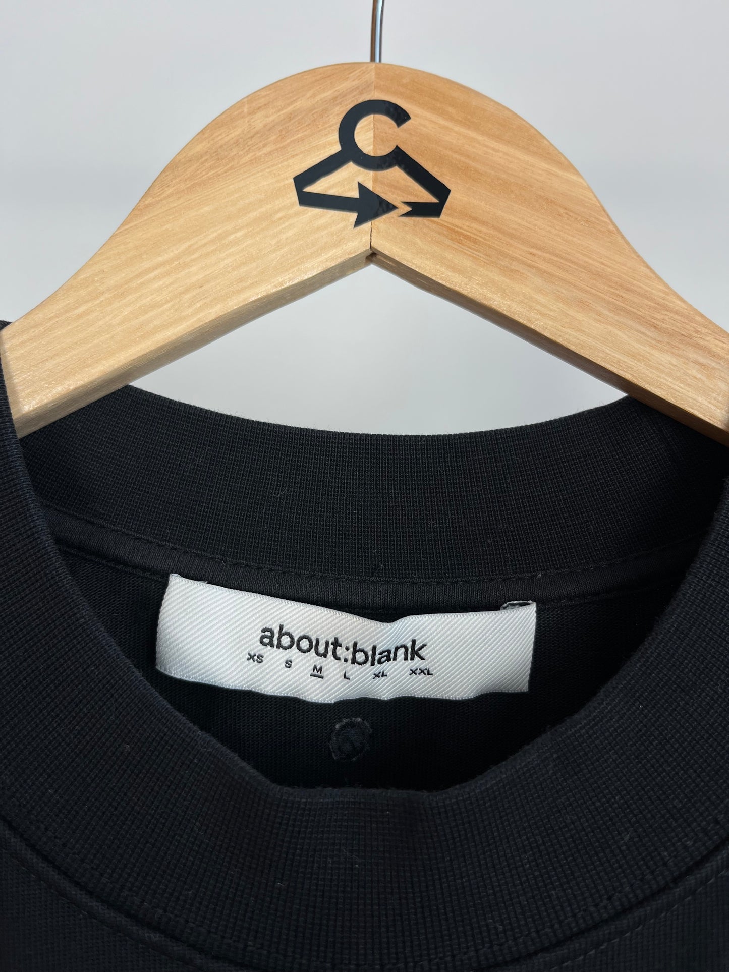 About:Blank Black T-Shirt - Medium