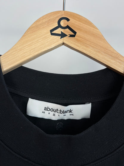 About:Blank Black T-Shirt - Medium