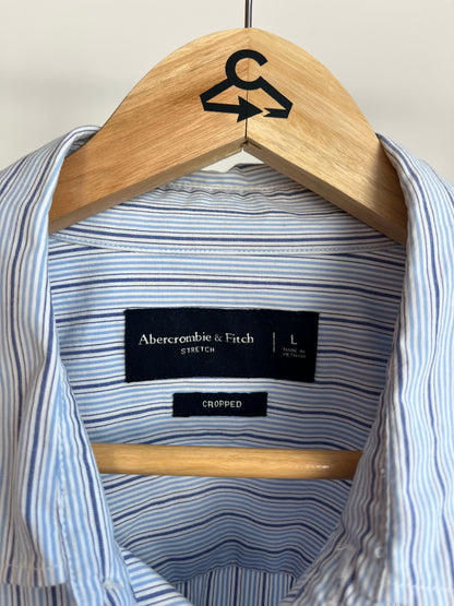Abercrombie Blue Striped Shirt - Large