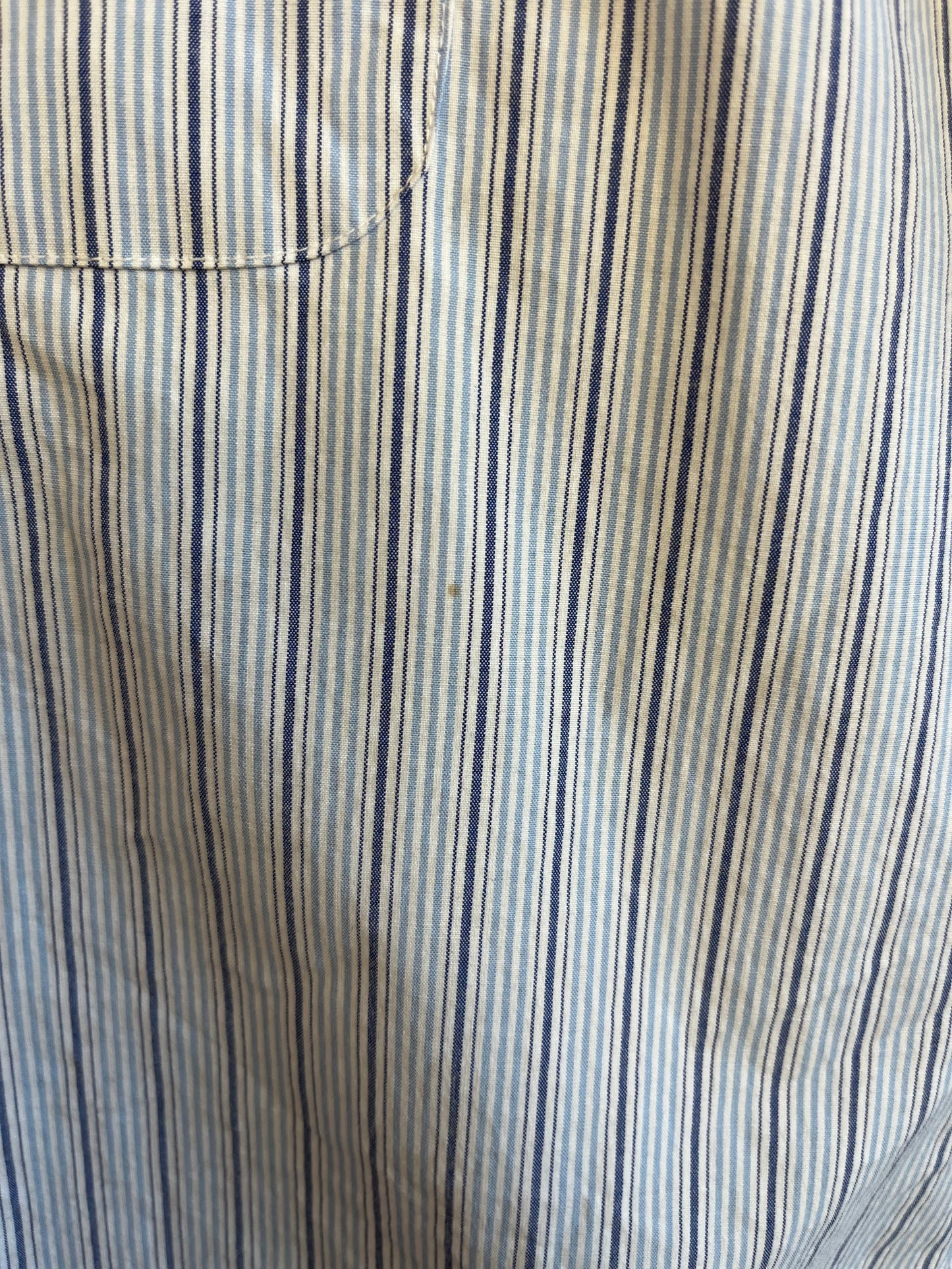 Abercrombie Blue Striped Shirt - Large
