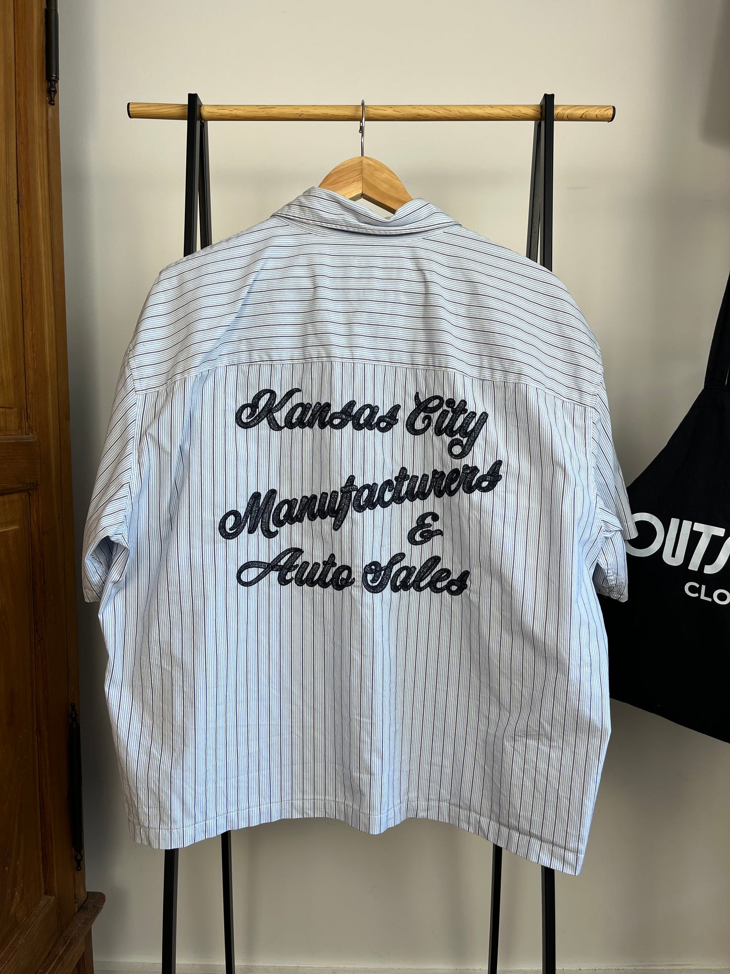 Abercrombie Blue Striped Shirt - Large