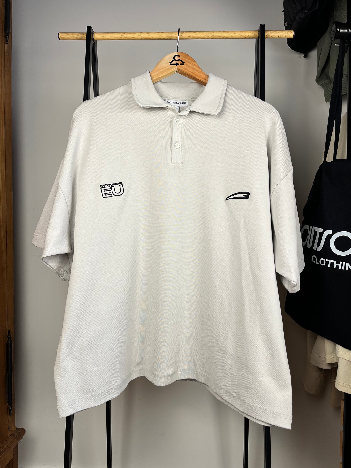 Brother and Kin Off White Polo - Medium