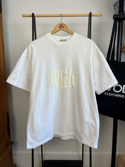 Illicit Bloc White T-Shirt - Medium