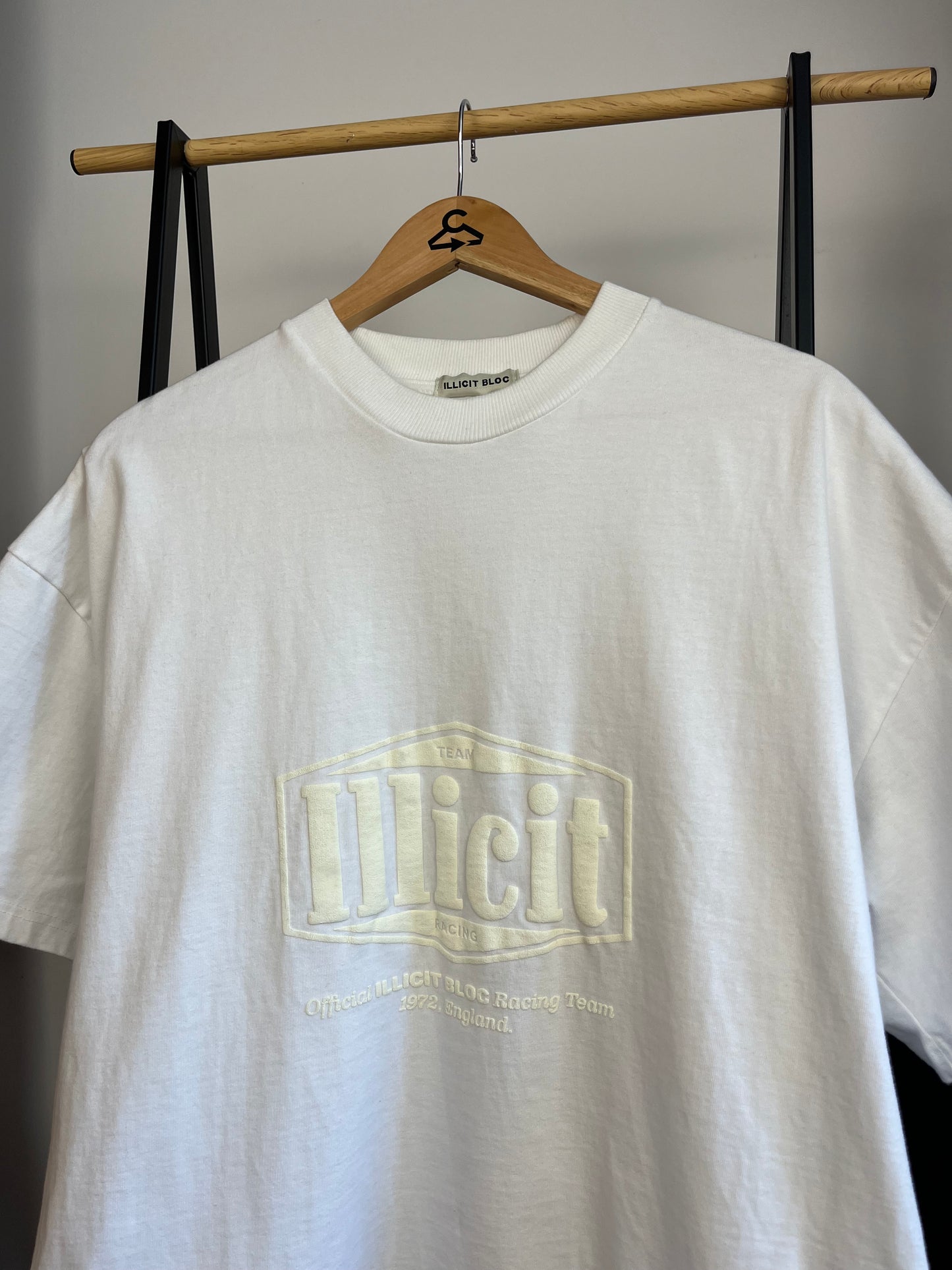 Illicit Bloc White T-Shirt - Medium