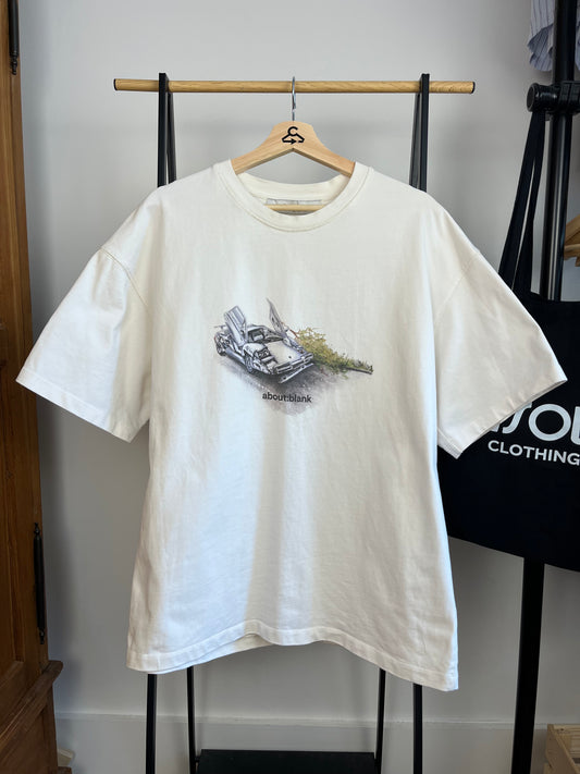About:Blank Off White T-Shirt - Large