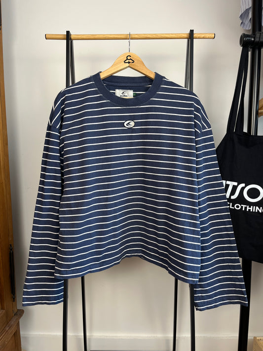 Scuffers Navy Striped Long Sleeve - Large