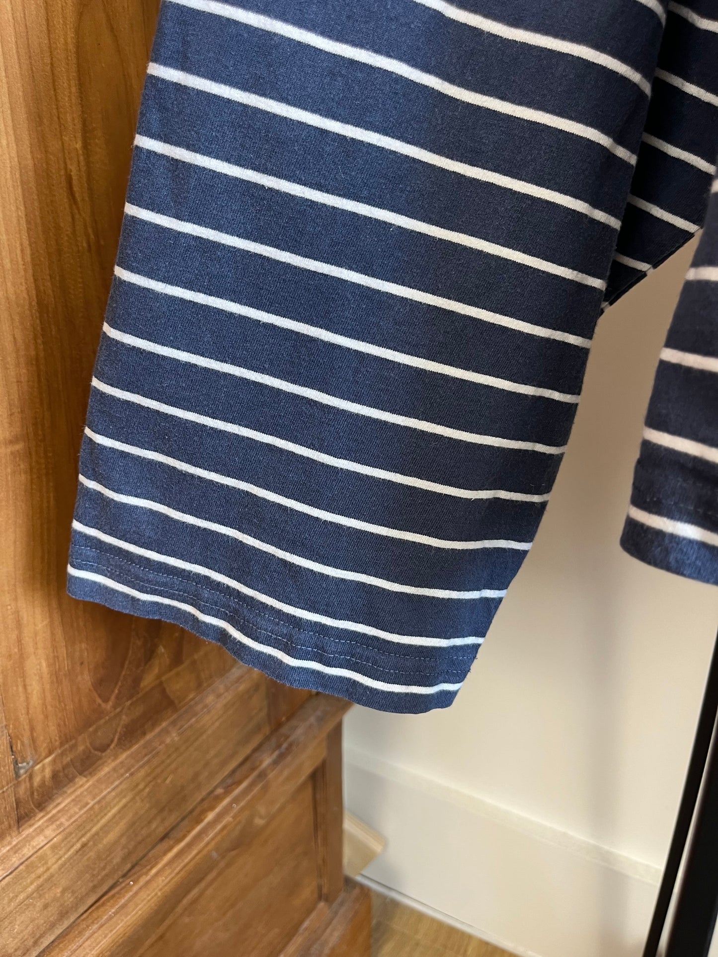 Scuffers Navy Striped Long Sleeve - Large