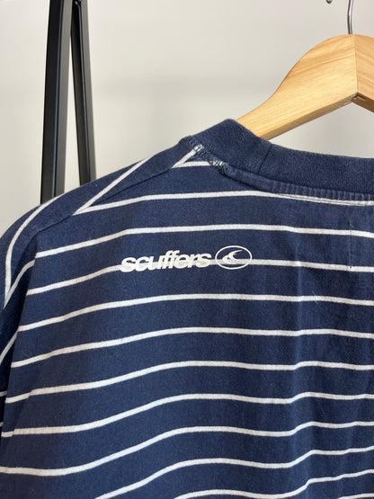 Scuffers Navy Striped Long Sleeve - Large
