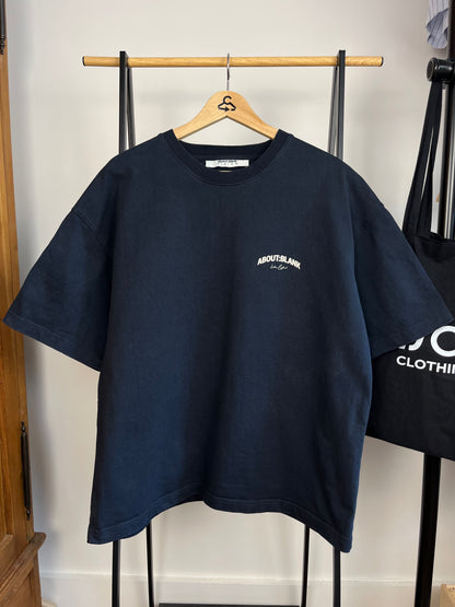 About:Blank Navy T-Shirt - Medium