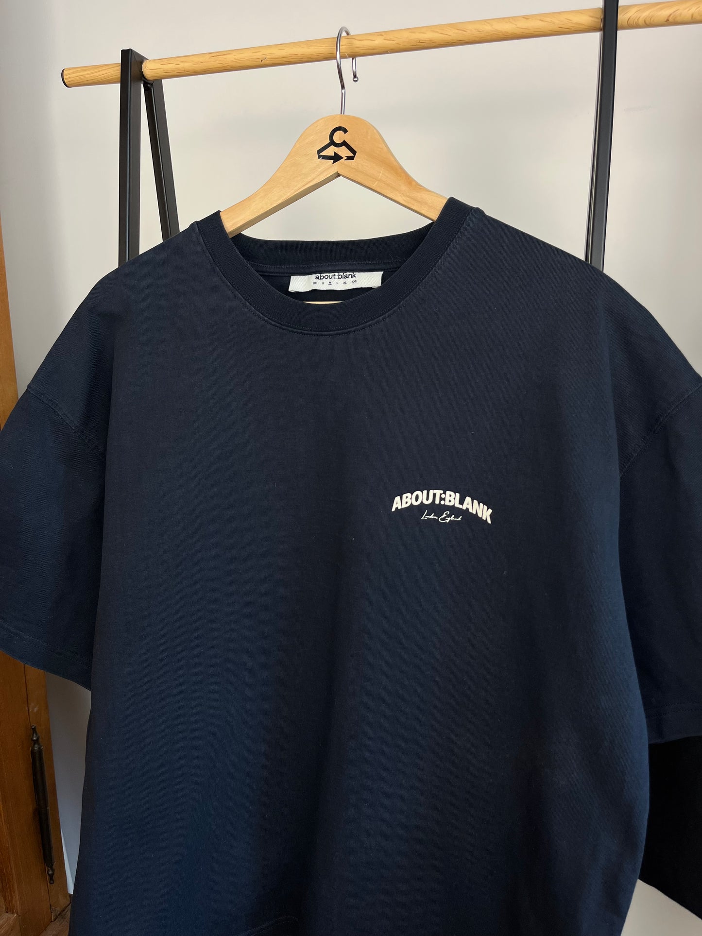 About:Blank Navy T-Shirt - Medium