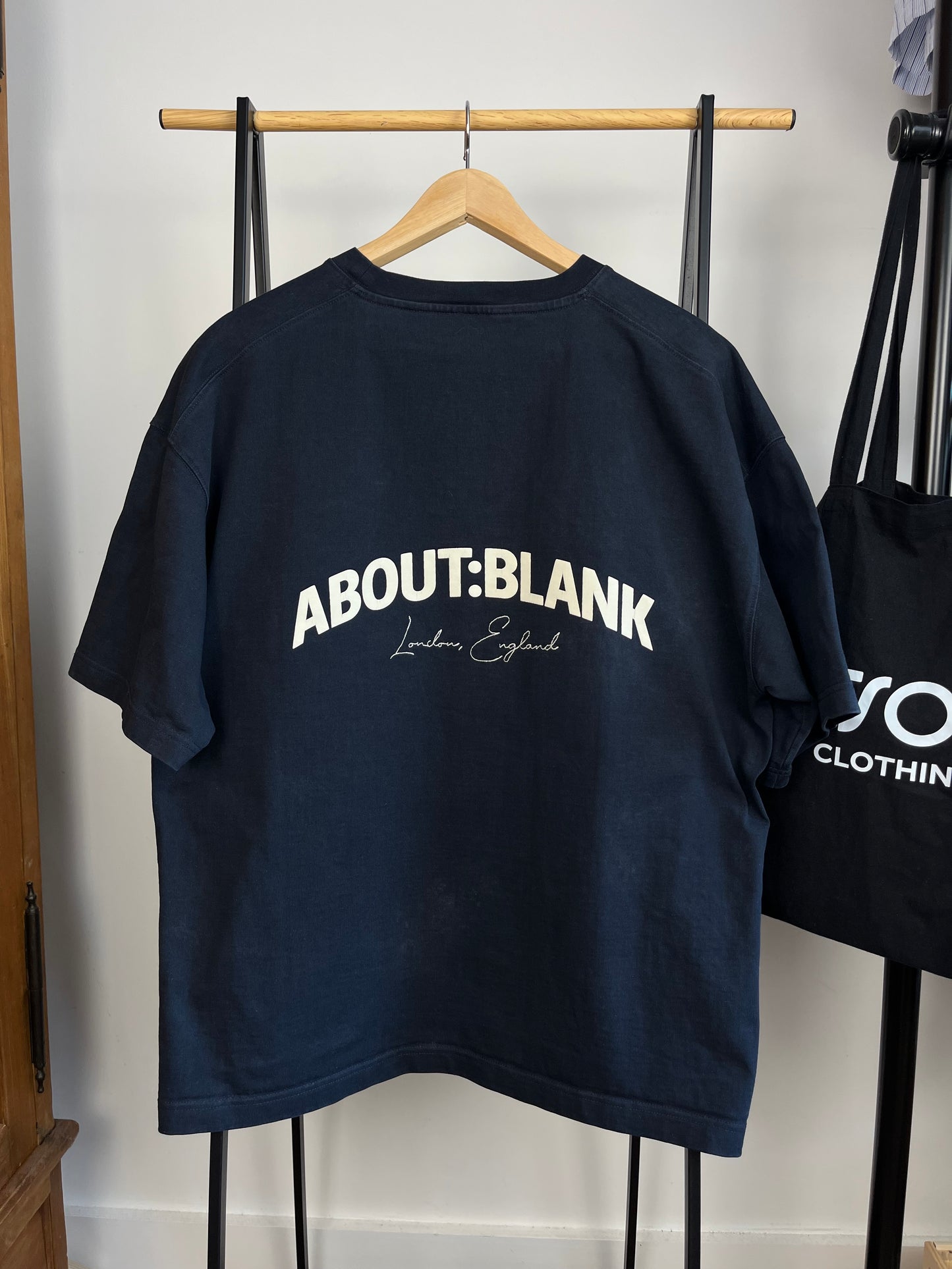 About:Blank Navy T-Shirt - Medium
