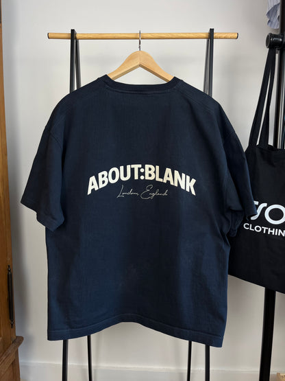 About:Blank Navy T-Shirt - Medium
