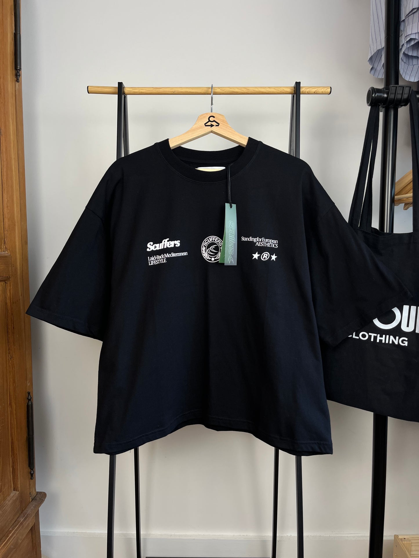 Scuffers Black T-Shirt - Large