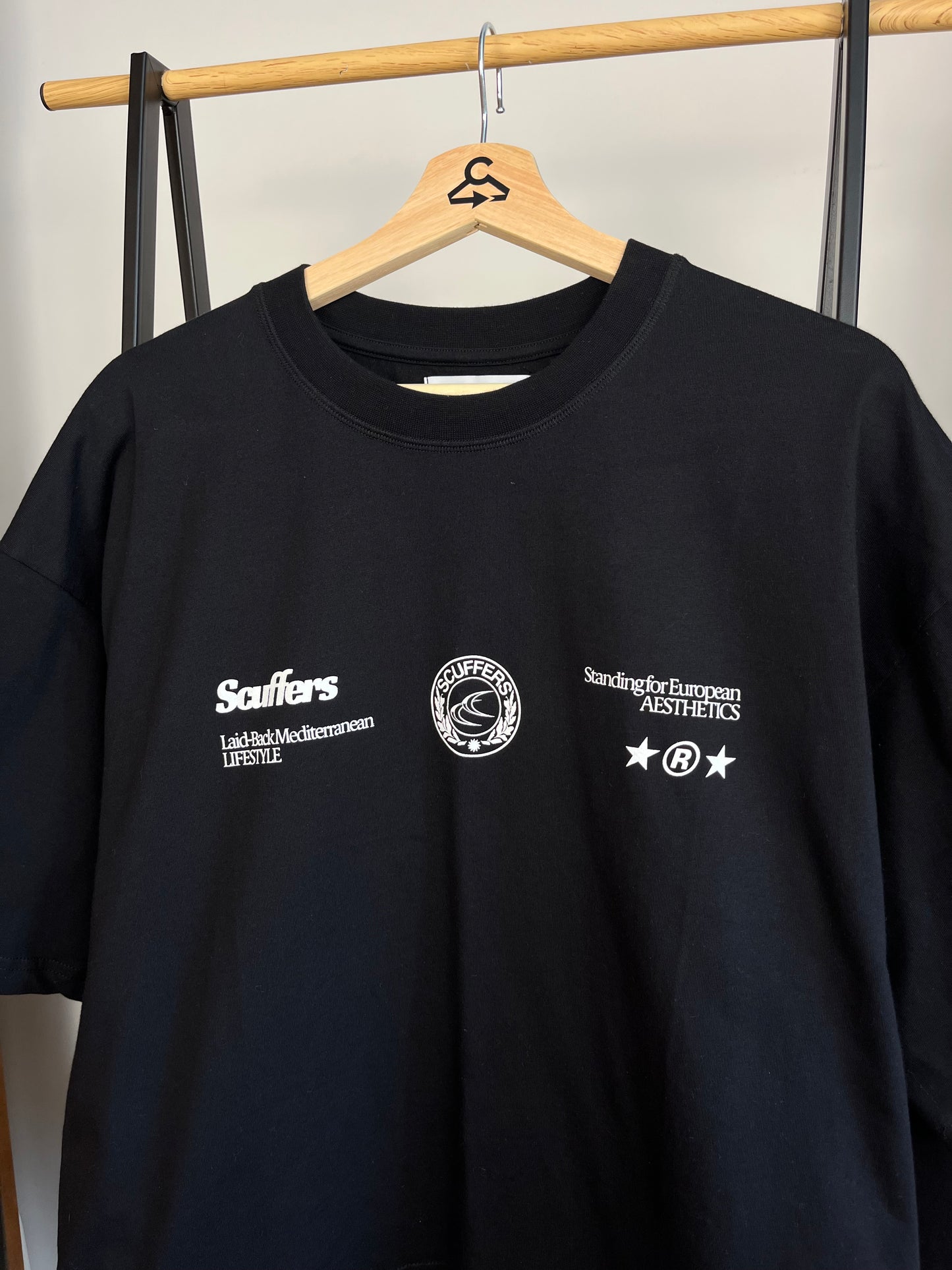 Scuffers Black T-Shirt - Large