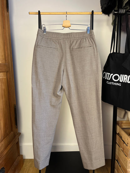 Abercrombie Brown Checked Pattern Trousers - Medium