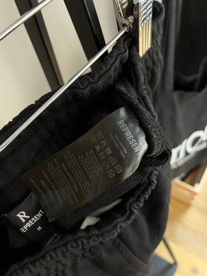Represent Black Jogger Shorts - Medium
