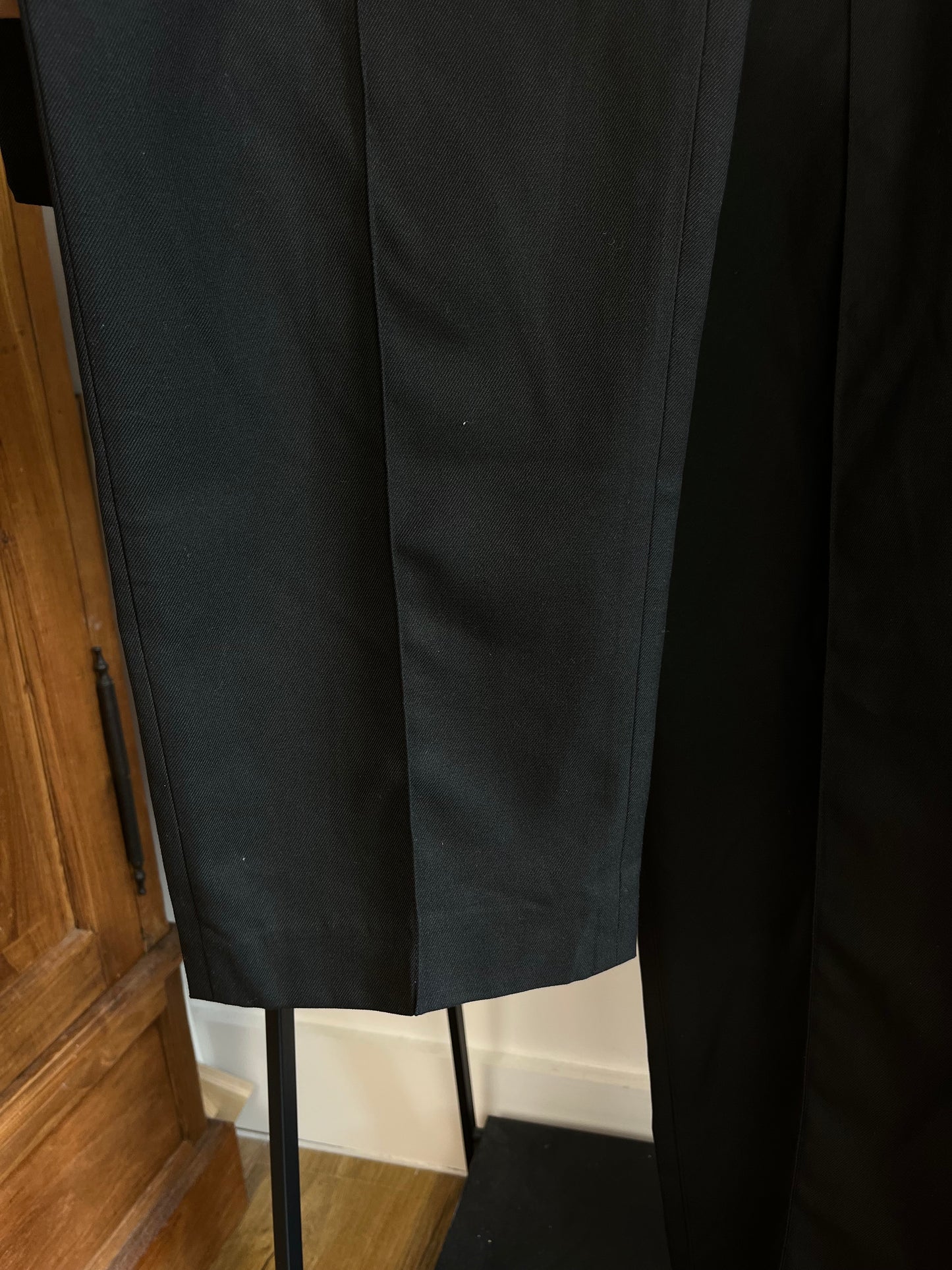 About:Blank Black Pleated Trousers - Medium