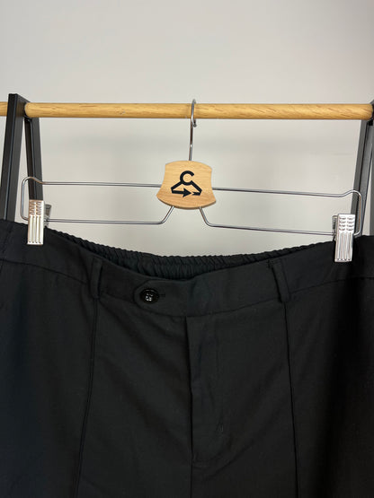 About:Blank Black Pleated Trousers - Medium