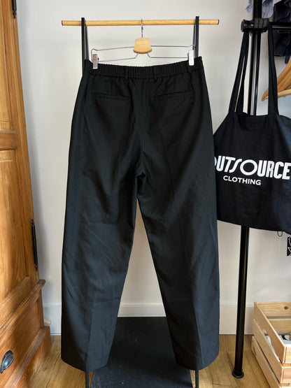 About:Blank Black Pleated Trousers - Medium
