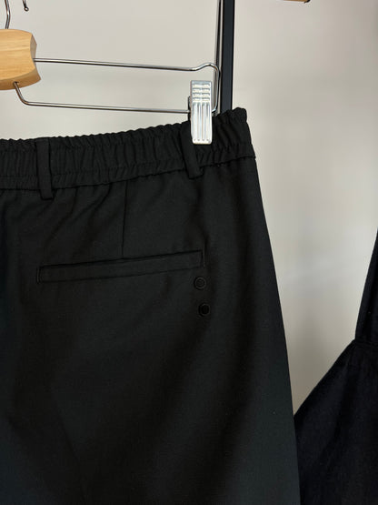 About:Blank Black Pleated Trousers - Medium