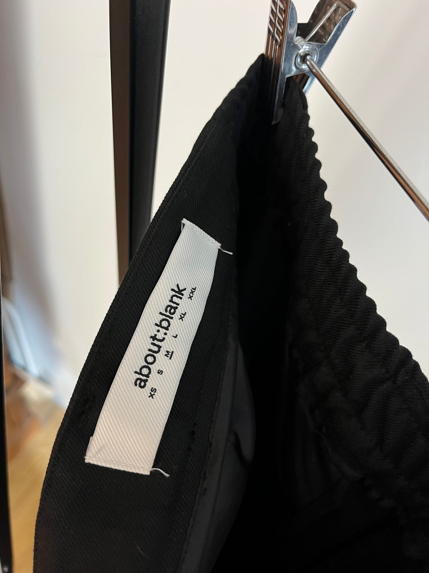 About:Blank Black Pleated Trousers - Medium