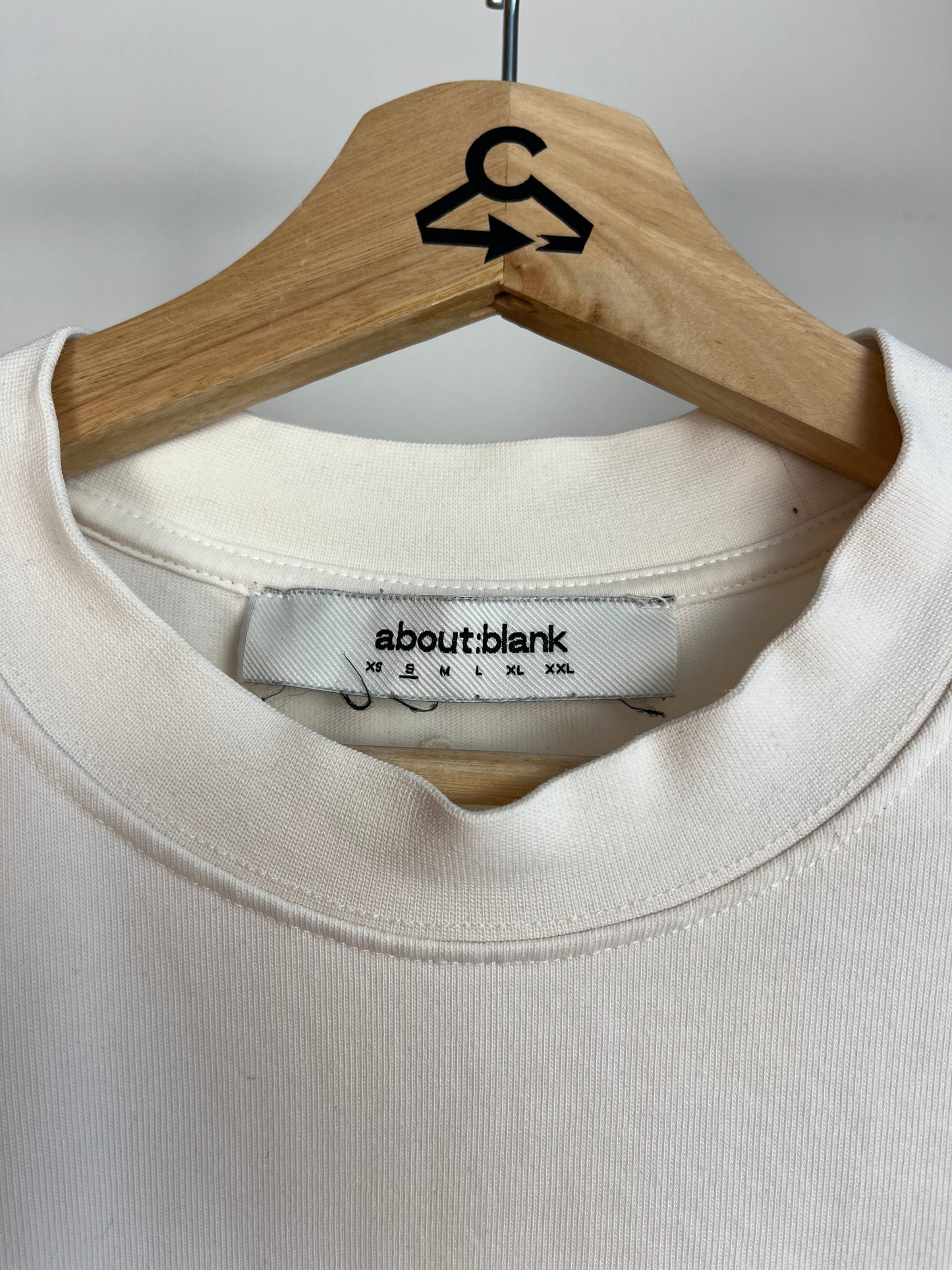 About:Blank Off White T-Shirt - Small