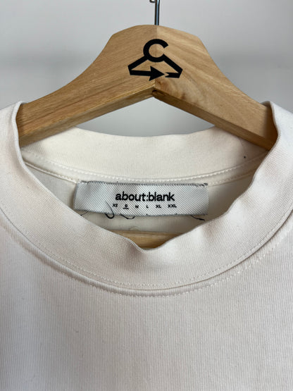 About:Blank Off White T-Shirt - Small