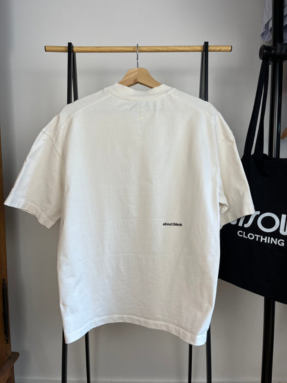 About:Blank Off White T-Shirt - Small