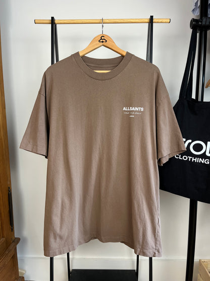 All Saints Light Brown T-Shirt - Medium