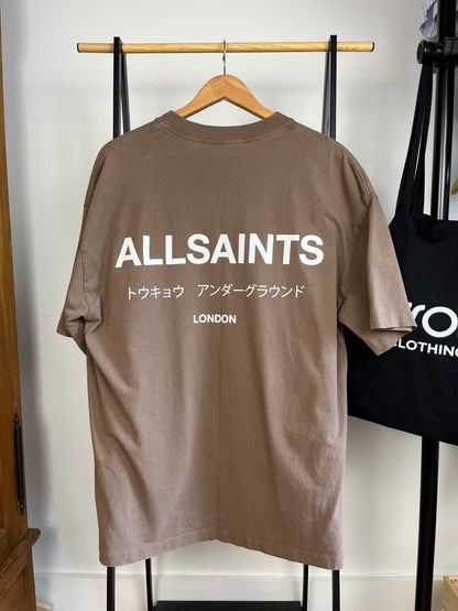 All Saints Light Brown T-Shirt - Medium