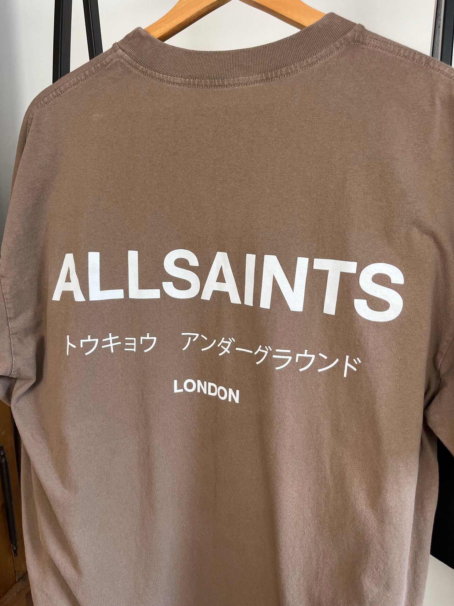 All Saints Light Brown T-Shirt - Medium