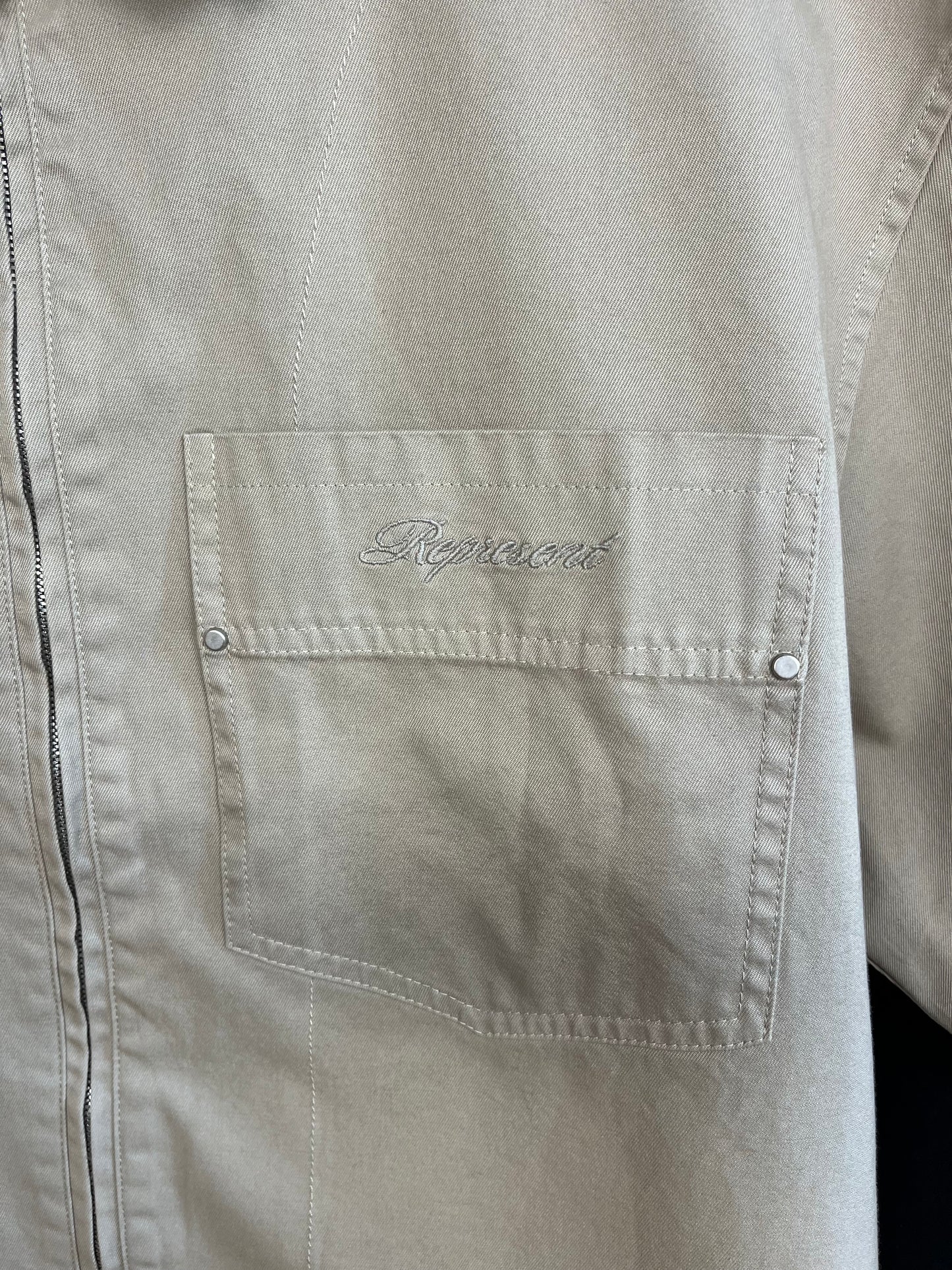 Represent Beige Shirt - Medium