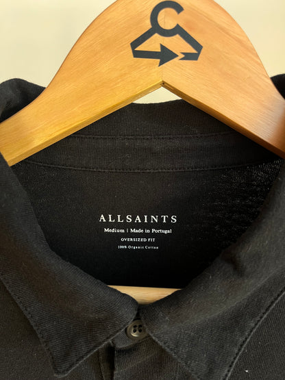 All Saints Black Polo - Medium
