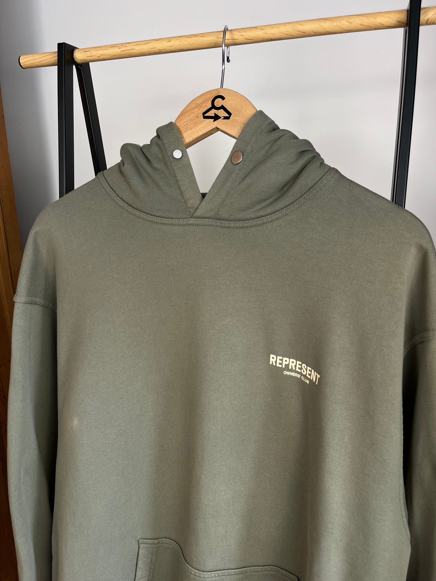 Represent Olive Hoodie - Medium