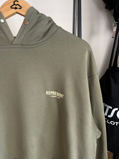 Represent Olive Hoodie - Medium