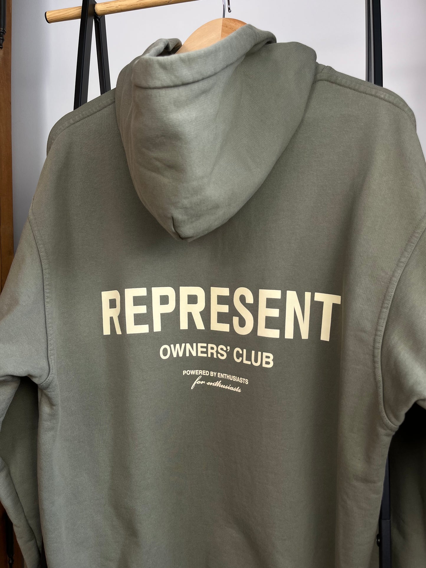 Represent Olive Hoodie - Medium