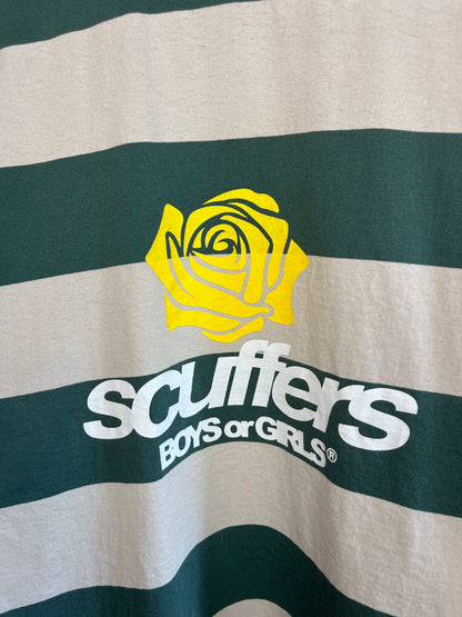 Scuffers Green Striped T-Shirt - Small