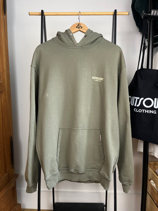 Represent Olive Hoodie - Medium