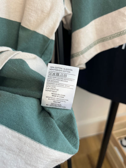 Scuffers Green Striped T-Shirt - Small