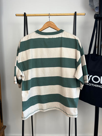 Scuffers Green Striped T-Shirt - Small