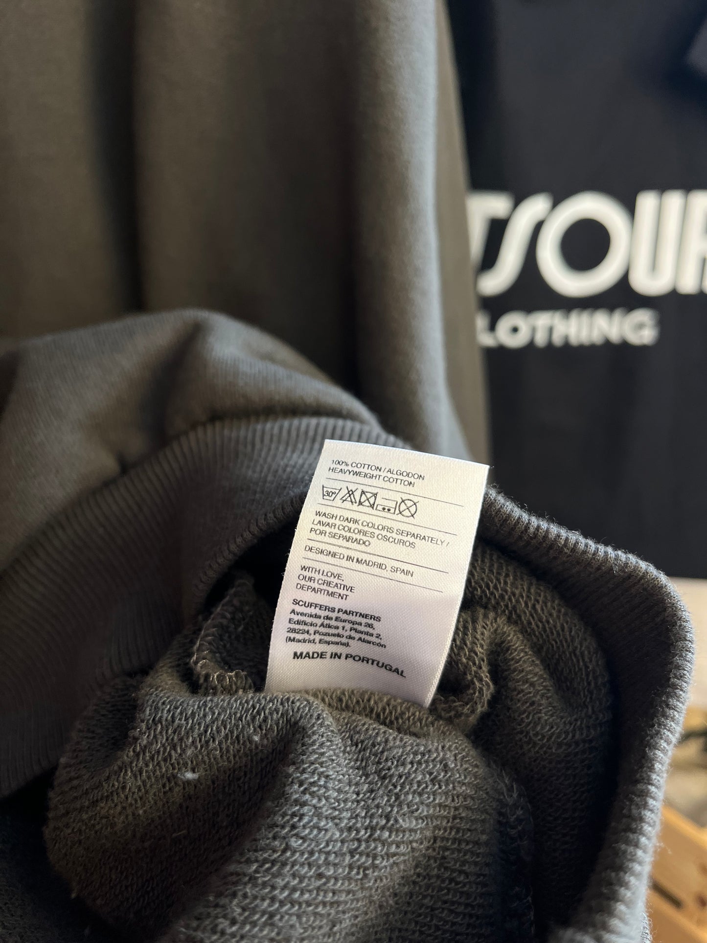 Scuffers Dark Grey Hoodie - Medium