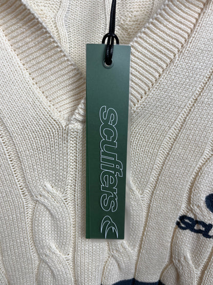 Scuffers Cream Polo Knit - Large