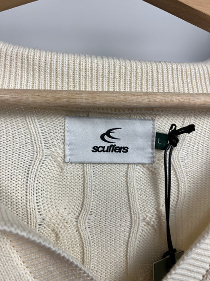 Scuffers Cream Polo Knit - Large