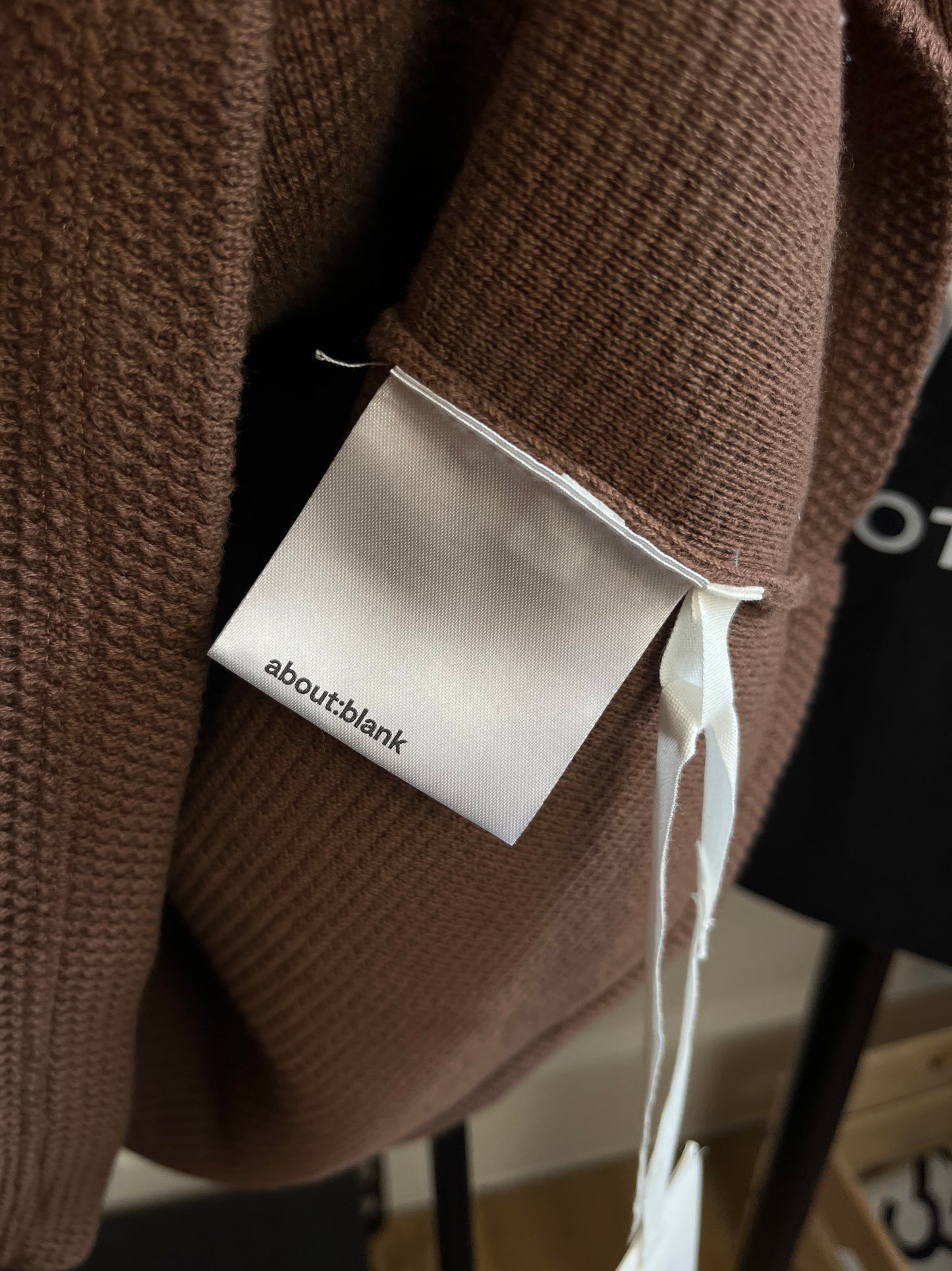 About:Blank Brown Knit Polo - Medium