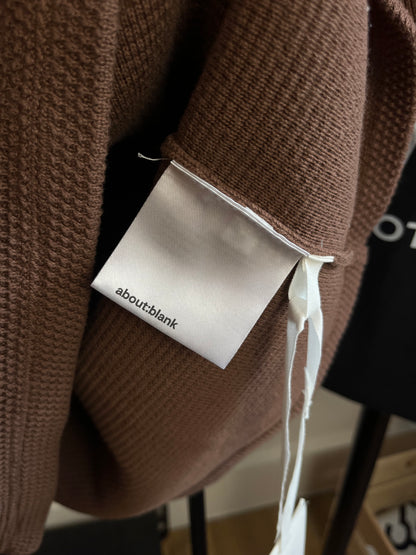 About:Blank Brown Knit Polo - Medium