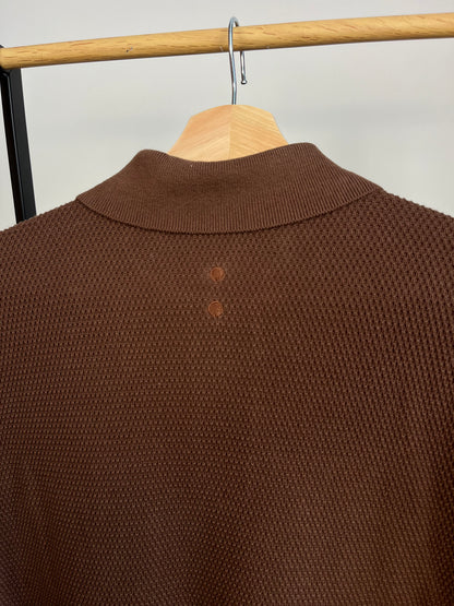 About:Blank Brown Knit Polo - Medium