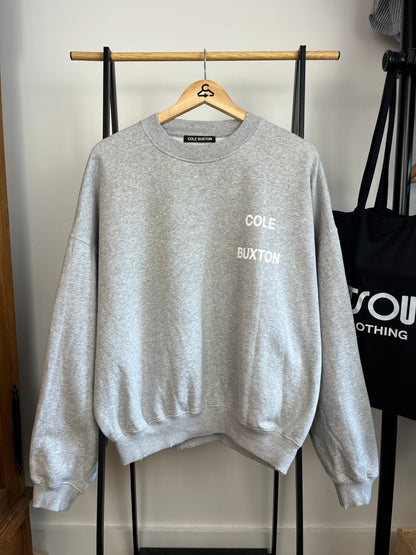 Cole Buxton Grey Sweatshirt - Small
