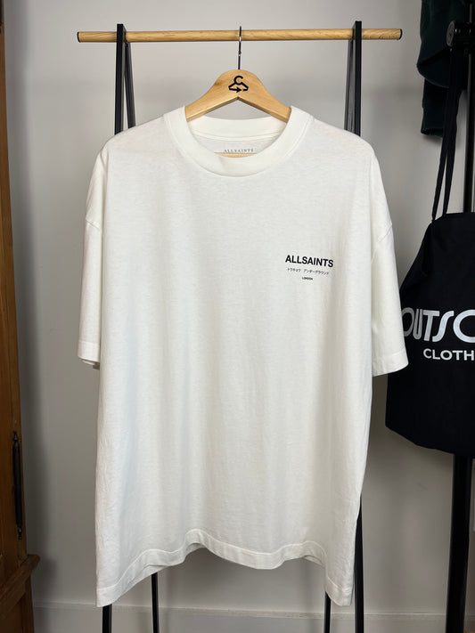 All Saints White Oversized T-shirt - Medium